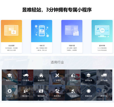昱唯輕站小程序 一站式小程序開(kāi)發(fā)與定制解決方案